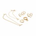 Minimalist gold plated jewelry collection